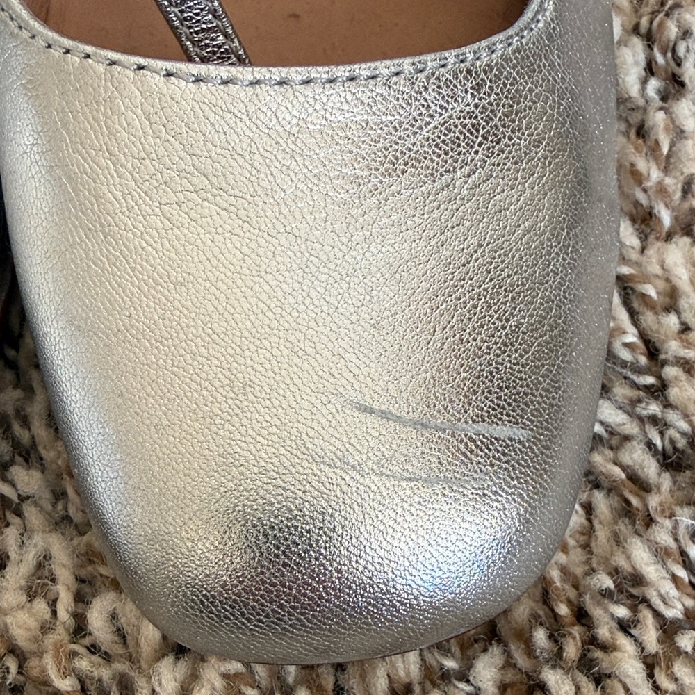 Madewell Nettie Silver Mary Jane’s with Straps - Picture 3 of 8